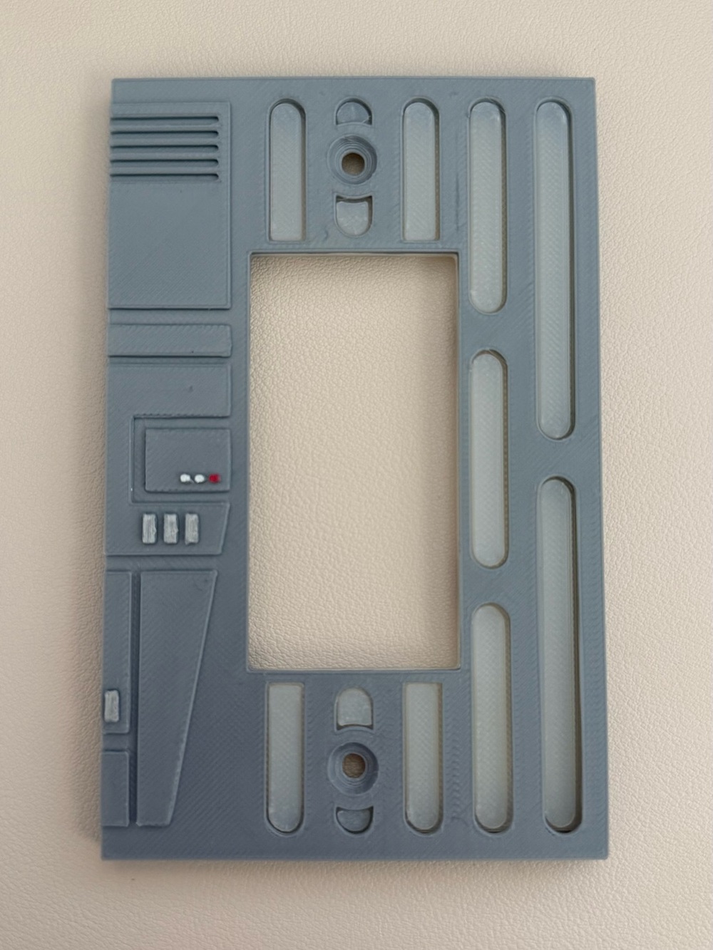 Gray Sci-Fi Light Switch Plate Cover